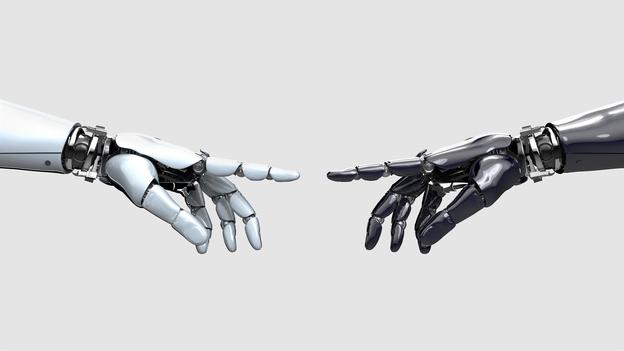 White-and-black-robot-hands